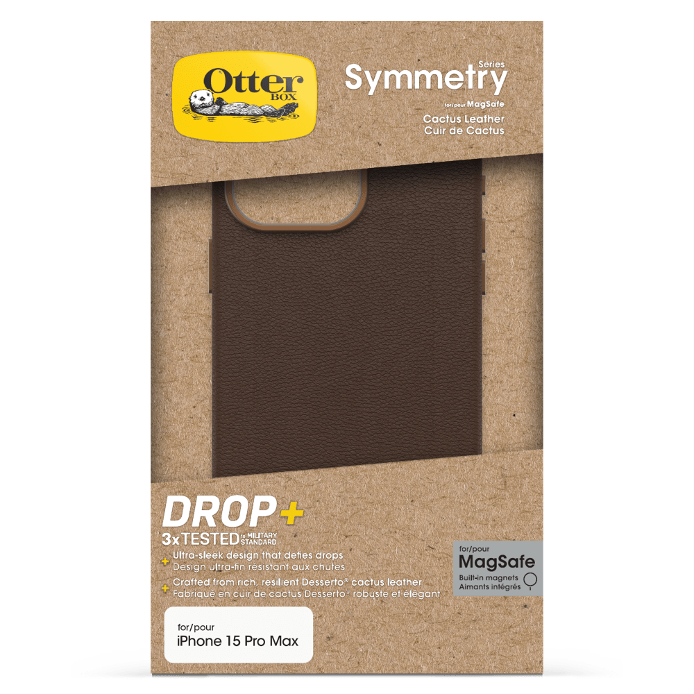 OtterBox Symmetry Cactus Leather Case for Apple iPhone 15 Pro Max by OtterBox