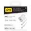OtterBox USB C PD Wall Charger 20W and USB C to Apple Lightning Cable 1m by OtterBox