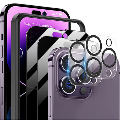 2Pcs Privacy Screen Protectors And 2Pcs Camera Lens by DirectDeals