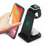 3-in-1 Fast Wireless Charging Stand for Phones, Apple Watch & AirPods by Infinite Basics