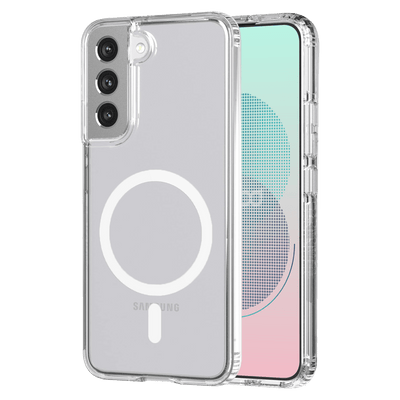 AMPD TPU / Acrylic Crystal Clear MagSafe Case for Samsung Galaxy S22 Plus by AMPD