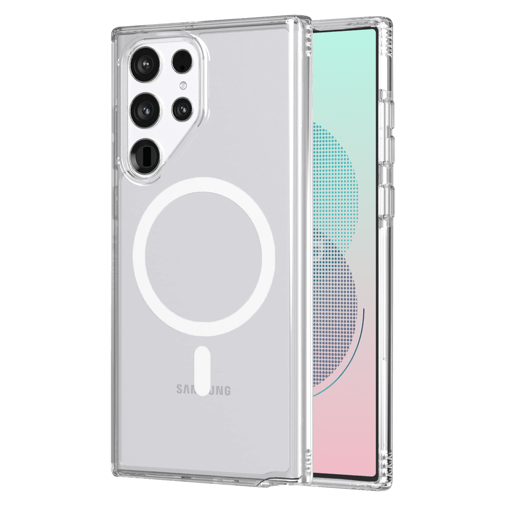 AMPD TPU / Acrylic Crystal Clear MagSafe Case for Samsung Galaxy S22 Ultra by AMPD
