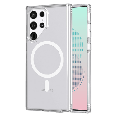 AMPD TPU / Acrylic Crystal Clear MagSafe Case for Samsung Galaxy S22 Ultra by AMPD