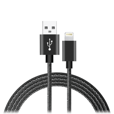 AMPD Volt Plus USB A to Apple Lightning Braided Cable 6ft