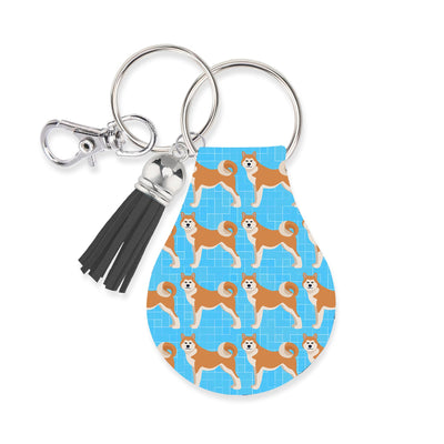Jolitee Neoprene AirTag Compatible Case Keychain – Durable & Stylish Holder with Secure Ring and Clip, Compatible with Apple AirTag (Akita Inu) by Jolitee