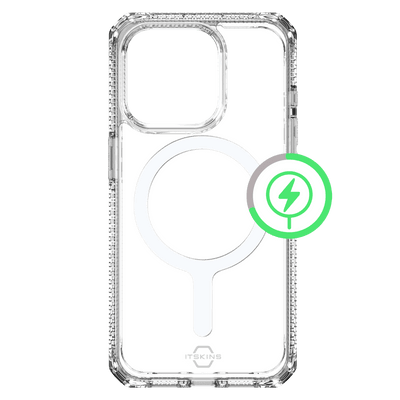 ITSkins Hybrid_R Clear MagSafe Case for Apple iPhone 15 Pro Max
