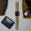 Apple Watch | Two-piece NATO style | Army Green & Crimson - Barton Watch Bands