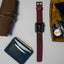 Apple Watch | Two-piece NATO® style | Merlot - Barton Watch Bands