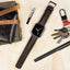Apple Watch Dark Brown Pittards Performance Leather Brown Stitching Watch Band by Barton Watch Bands