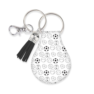 Jolitee Neoprene AirTag Compatible Case Keychain – Durable & Stylish Holder with Secure Ring and Clip, Compatible with Apple AirTag (Assorted Balls) by Jolitee