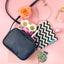Jolitee Neoprene AirTag Compatible Case Keychain – Durable & Stylish Holder with Secure Ring and Clip, Compatible with Apple AirTag (Blue Flowers) by Jolitee
