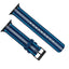 Apple Watch | Two-piece NATO style | Navy & Aqua Blue - Barton Watch Bands