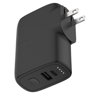 Belkin BoostCharge Hybrid Wall Charger and Power Bank 5,000 mAh
