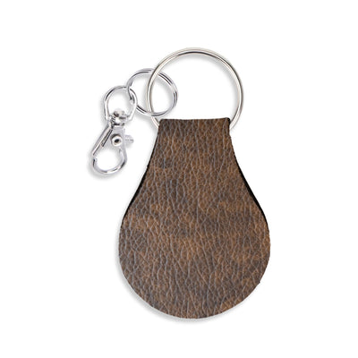 Jolitee Neoprene AirTag Compatible Case Keychain – Durable & Stylish Holder with Secure Ring and Clip, Compatible with Apple AirTag (Brown Leather) by Jolitee