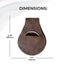 Jolitee Neoprene AirTag Compatible Case Keychain – Durable & Stylish Holder with Secure Ring and Clip, Compatible with Apple AirTag (Brown Leather) by Jolitee