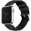 Apple Watch | Black Leather and Rubber Hybrid - Barton Watch Bands