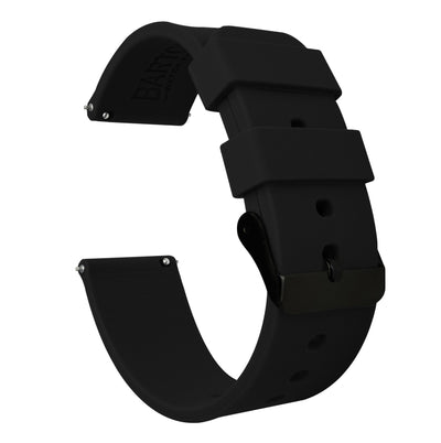 Samsung Galaxy Watch4 | Silicone | Black - Barton Watch Bands