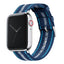 Apple Watch | Two-piece NATO style | Navy & Aqua Blue - Barton Watch Bands