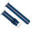 Apple Watch | Two-piece NATO style | Navy & Aqua Blue - Barton Watch Bands