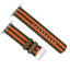 Apple Watch | Two-piece NATO® style | Army Green & Orange - Barton Watch Bands