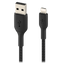 Belkin Boost Up Charge USB A to Apple Lightning Braided Cable 3ft Black