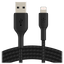 Belkin Boost Up Charge USB A to Apple Lightning Braided Cable 3ft Black by Belkin