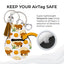 Jolitee Neoprene AirTag Compatible Case Keychain – Durable & Stylish Holder with Secure Ring and Clip, Compatible with Apple AirTag (Capybara Brown) by Jolitee