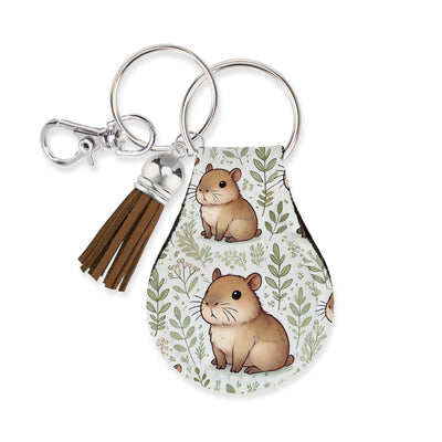 Jolitee Neoprene AirTag Compatible Case Keychain – Durable & Stylish Holder with Secure Ring and Clip, Compatible with Apple AirTag (Capybara) by Jolitee