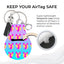 Jolitee Neoprene AirTag Compatible Case Keychain – Durable & Stylish Holder with Secure Ring and Clip, Compatible with Apple AirTag (Cheerleading) by Jolitee