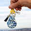 Jolitee Neoprene AirTag Compatible Case Keychain – Durable & Stylish Holder with Secure Ring and Clip, Compatible with Apple AirTag (Chinoiserie) by Jolitee