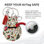 Jolitee Neoprene AirTag Compatible Case Keychain – Durable & Stylish Holder with Secure Ring and Clip, Compatible with Apple AirTag (Christmas Deer) by Jolitee