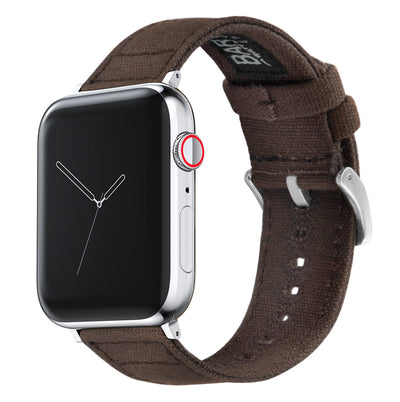 Apple Watch | Chocolate Brown Canvas - Barton Watch Bands