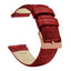 Samsung Galaxy Watch3 | Crimson Red Alligator Grain Leather - Barton Watch Bands