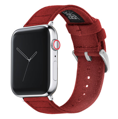 Apple Watch | Crimson Red Canvas - Barton Watch Bands