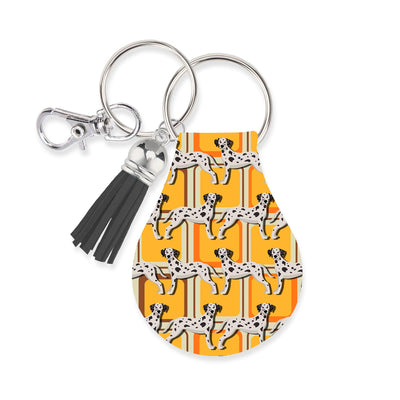 Jolitee Neoprene AirTag Compatible Case Keychain – Durable & Stylish Holder with Secure Ring and Clip, Compatible with Apple AirTag (Dalmatian) by Jolitee