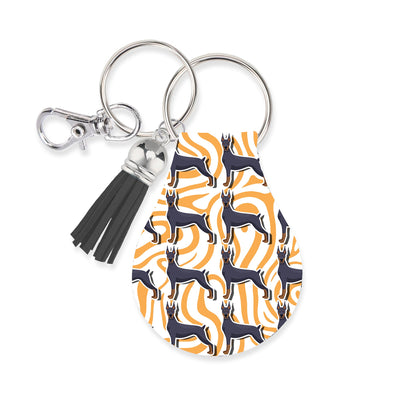 Jolitee Neoprene AirTag Compatible Case Keychain – Durable & Stylish Holder with Secure Ring and Clip, Compatible with Apple AirTag (Doberman Pinscher) by Jolitee