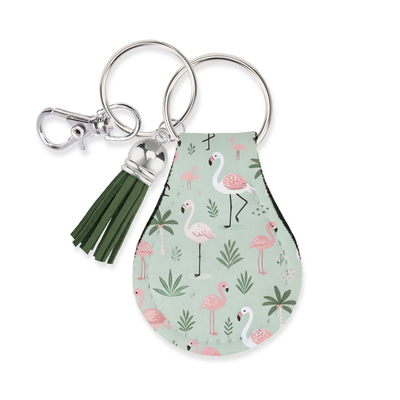 Jolitee Neoprene AirTag Compatible Case Keychain – Durable & Stylish Holder with Secure Ring and Clip, Compatible with Apple AirTag (Flamingo) by Jolitee