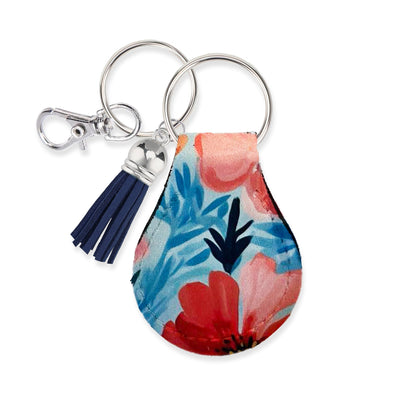 Jolitee Neoprene AirTag Compatible Case Keychain – Durable & Stylish Holder with Secure Ring and Clip, Compatible with Apple AirTag (Colorful Flowers) by Jolitee