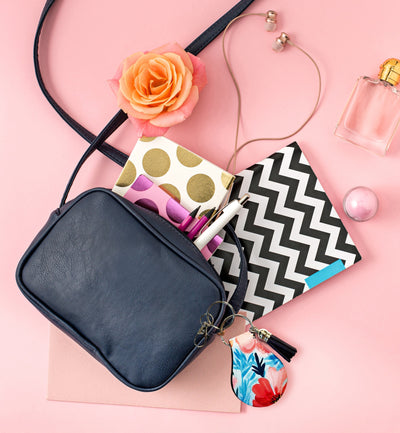 Jolitee Neoprene AirTag Compatible Case Keychain – Durable & Stylish Holder with Secure Ring and Clip, Compatible with Apple AirTag (Colorful Flowers) by Jolitee