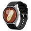 black silicone galaxy watch band