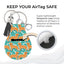 Jolitee Neoprene AirTag Compatible Case Keychain – Durable & Stylish Holder with Secure Ring and Clip, Compatible with Apple AirTag (Golden Retriever) by Jolitee