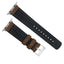 Apple Watch Oak Brown Leather Hybrid Watch Band by Barton Watch Bands