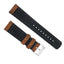 Samsung Galaxy Watch3 | Leather and Rubber Hybrid | Oak Brown - Barton Watch Bands