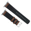 Apple Watch Walnut Brown Leather Hybrid Watch Band by Barton Watch Bands