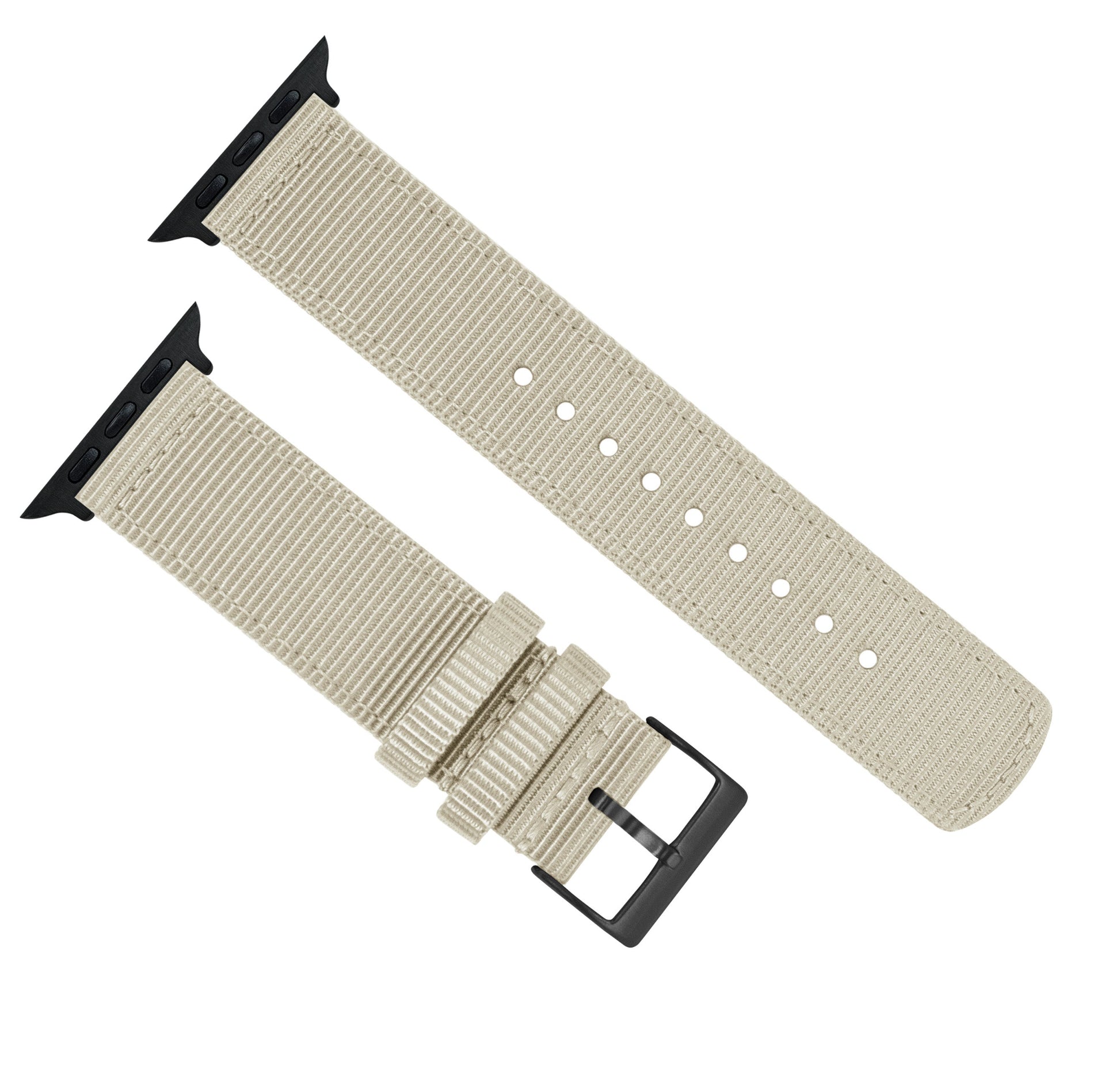 Apple Watch | Two-piece NATO style | Khaki Tan - Barton Watch Bands