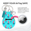 Jolitee Neoprene AirTag Compatible Case Keychain – Durable & Stylish Holder with Secure Ring and Clip, Compatible with Apple AirTag (Mermaid) by Jolitee