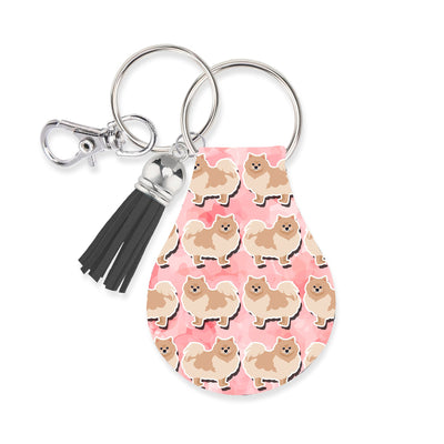 Jolitee Neoprene AirTag Compatible Case Keychain – Durable & Stylish Holder with Secure Ring and Clip, Compatible with Apple AirTag (Pomeranian) by Jolitee
