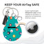 Jolitee Neoprene AirTag Compatible Case Keychain – Durable & Stylish Holder with Secure Ring and Clip, Compatible with Apple AirTag (Pool) by Jolitee