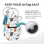 Jolitee Neoprene AirTag Compatible Case Keychain – Durable & Stylish Holder with Secure Ring and Clip, Compatible with Apple AirTag (Puppy) by Jolitee