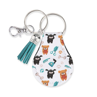Jolitee Neoprene AirTag Compatible Case Keychain – Durable & Stylish Holder with Secure Ring and Clip, Compatible with Apple AirTag (Puppy) by Jolitee